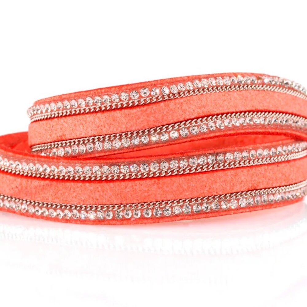 Paparazzi Going For Glam Orange Urban Bracelet